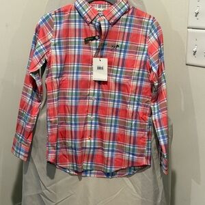 Colorful Plaid Button Down Shirt for Kids